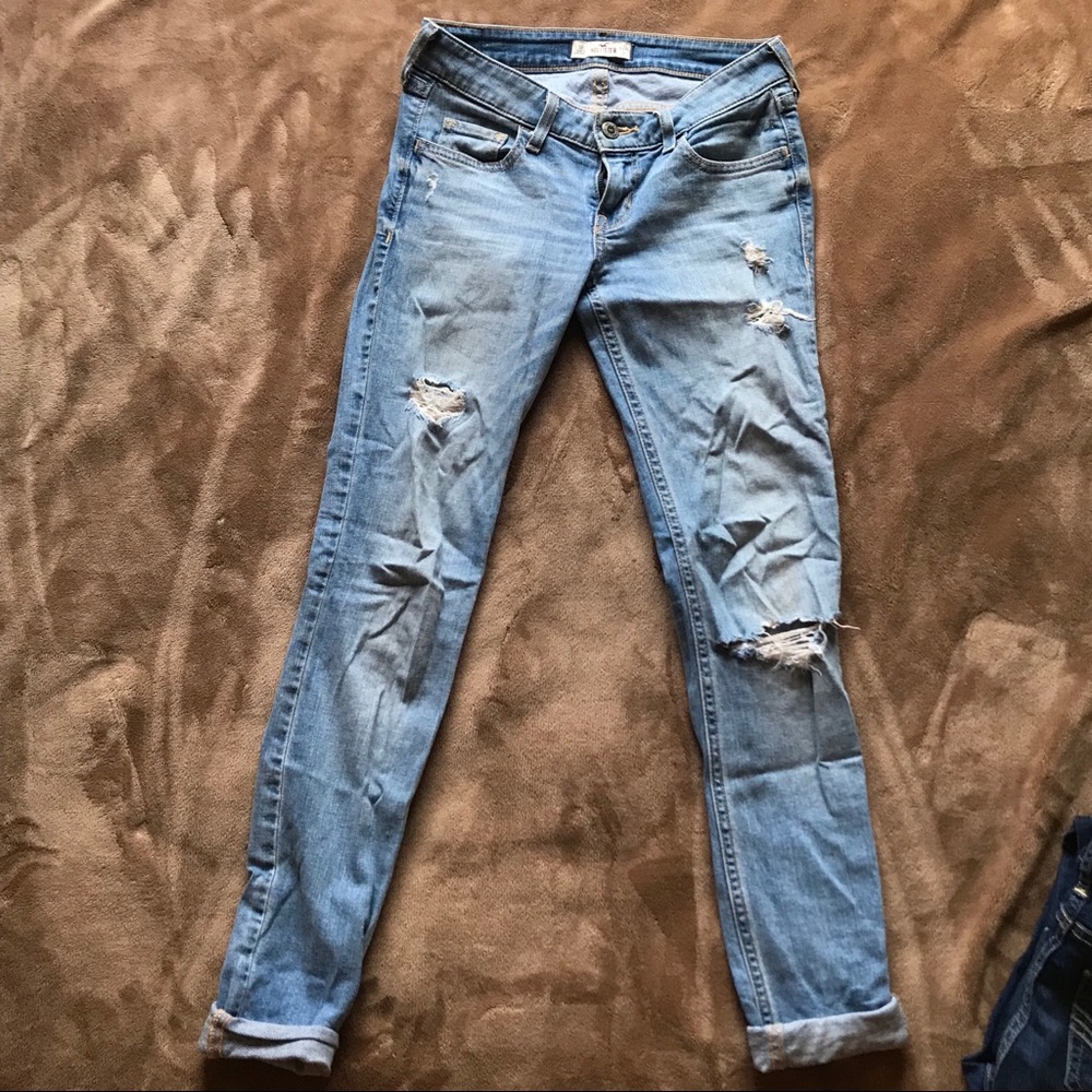 distressed jeans